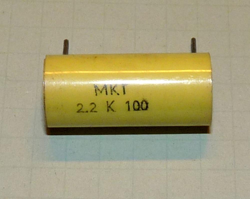 Kondensator 2,2µF, 100V, 10%, radial, MKT