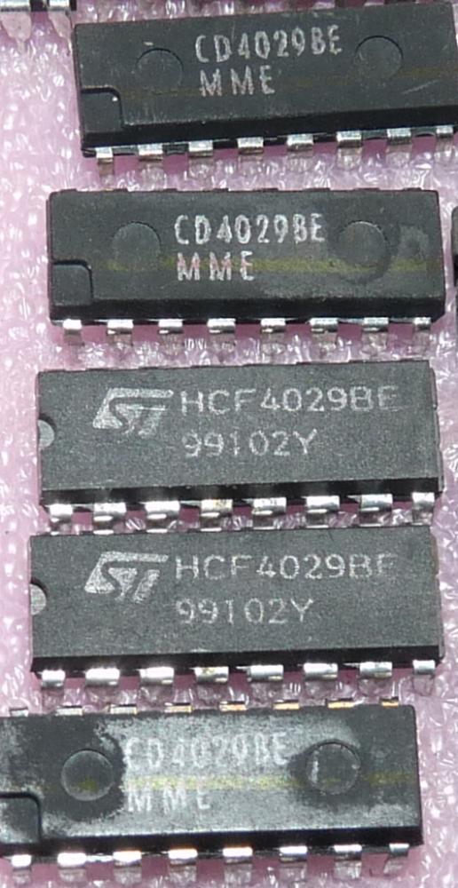 4029 (CD und HCF), Synchroner 4-bit-Zähler   (M)