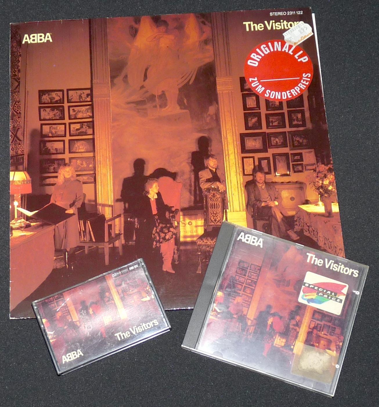 erste kommerzielle CD: Abba - Visitors + LP + MC