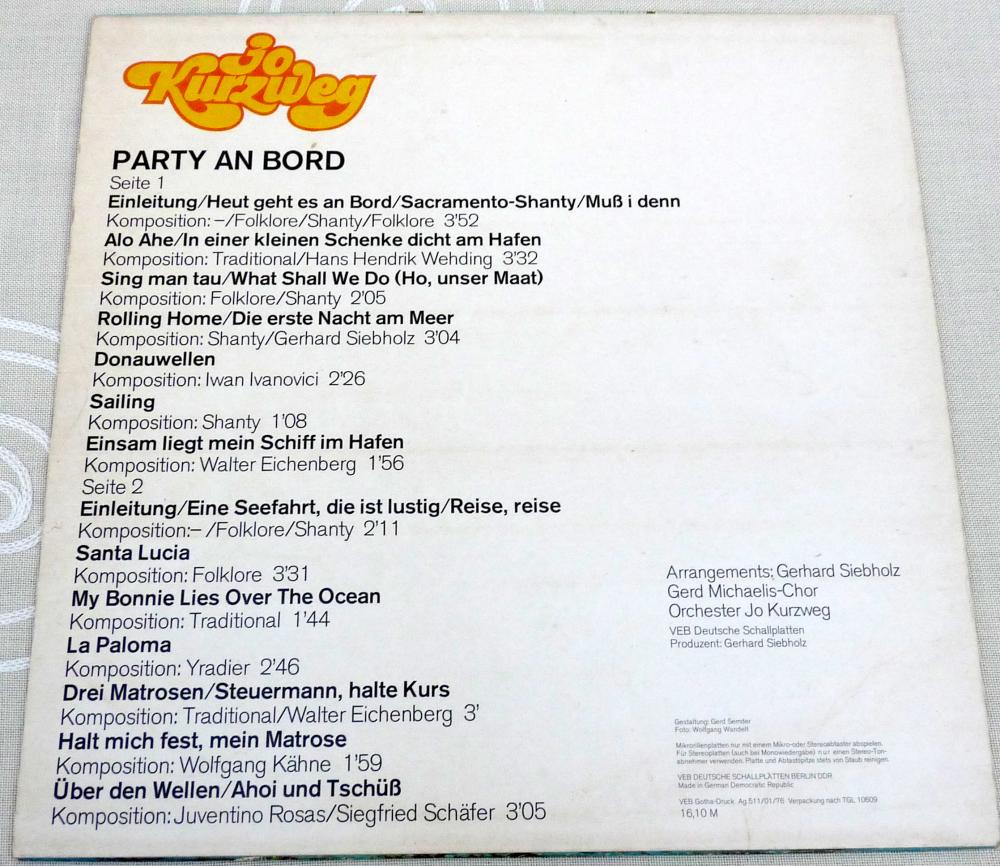 Amiga, 855471, Jo Kurzweg - Party an Bord, 1976