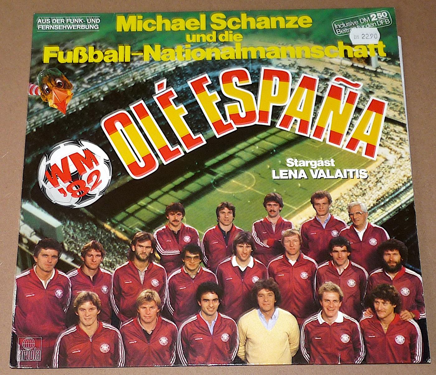 Michael Schanze + Fußball Nationalmannschaft, Olé Espania, Ariola, 1982