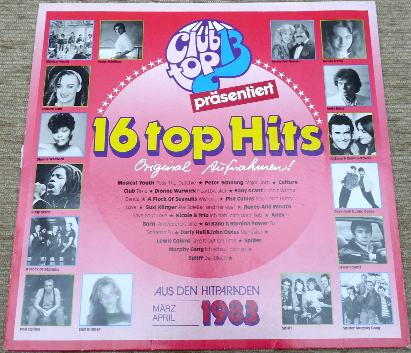 Club Top 13, 460212, 16 top Hits aus den Hitparaden, 1983