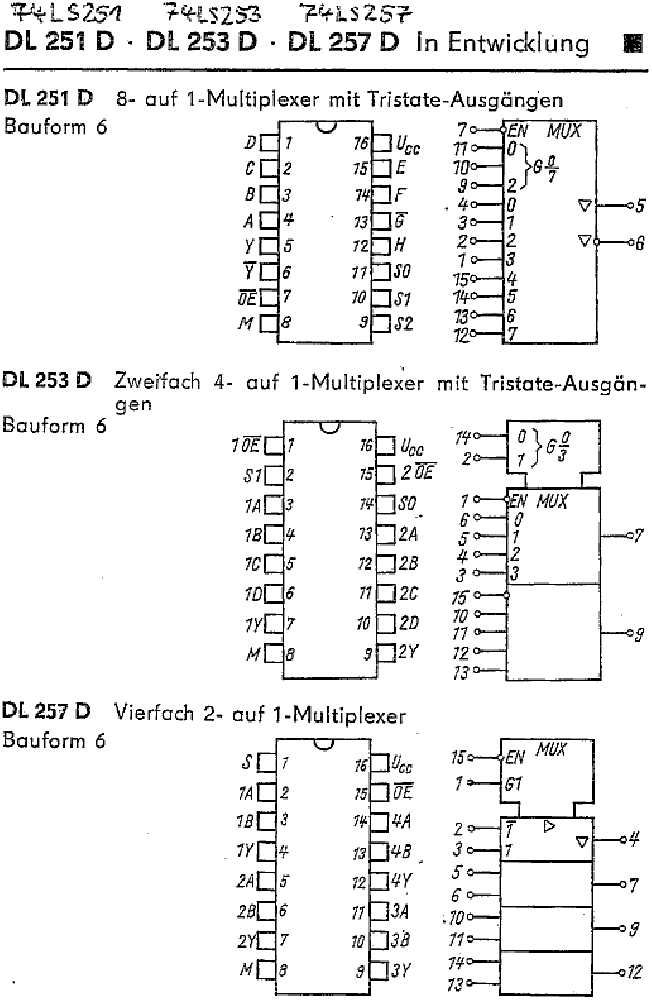 DL 257 D (74 LS 257), 2-auf-1-Multiplexer     (M)