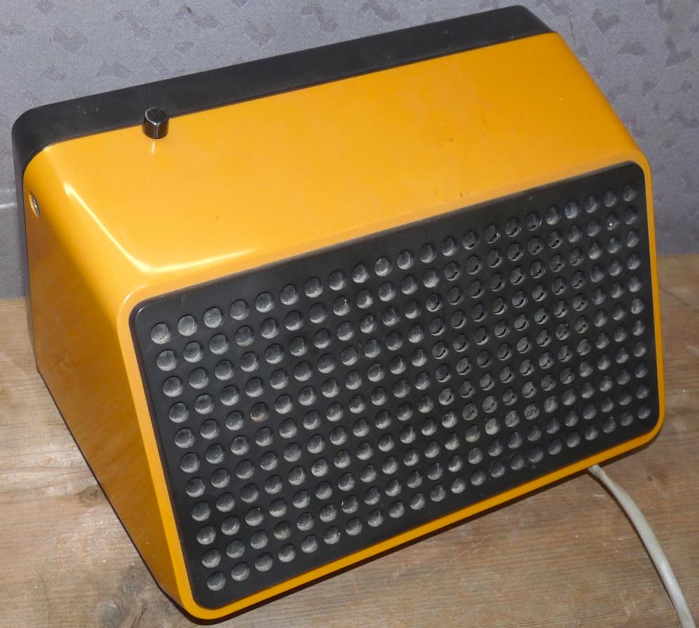 Klappzahlenradio ELAC RD 200, gelb, 1975