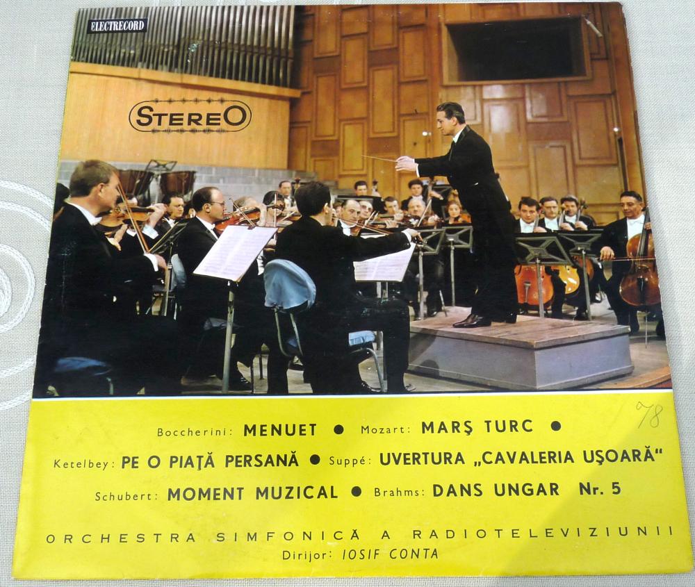 Electrecord, 0268, Sinfonieorchester - Mozart, Suppé, Brahms u.a.