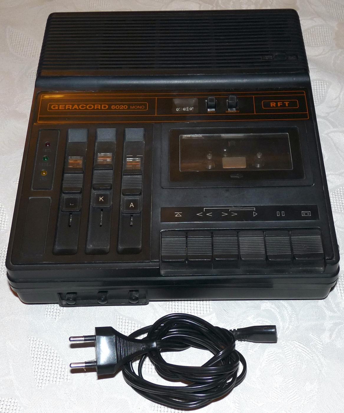 Geracord GC 6020 mit mech. Fehler, Ersatzteile, DDR - RFT - VEB Elektronik Gera