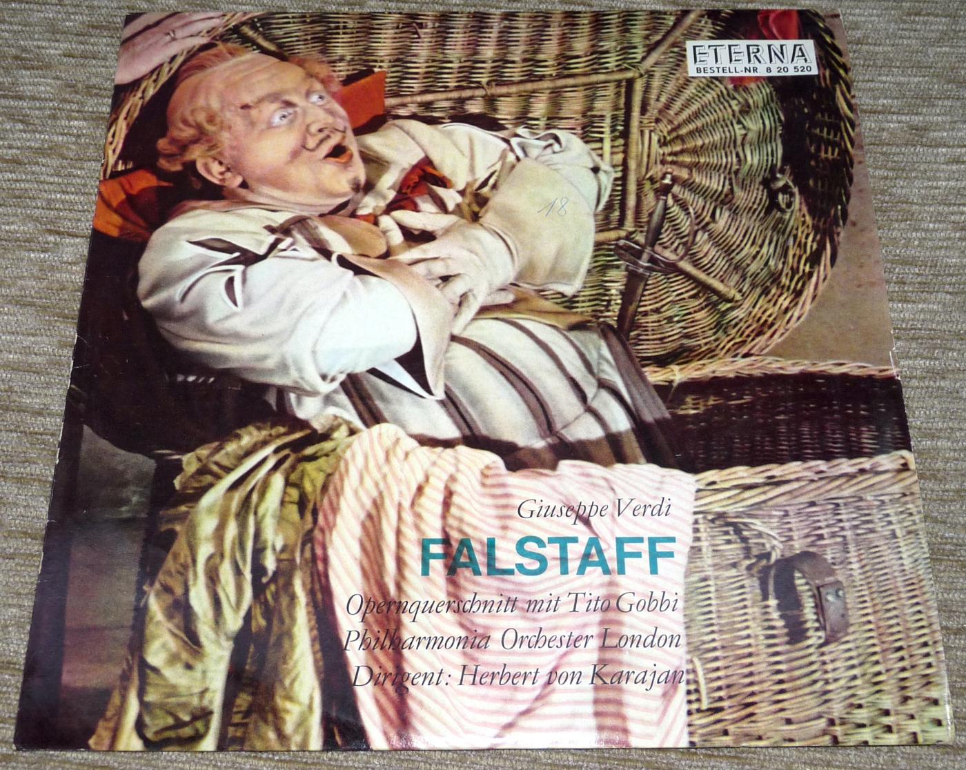 Eterna, 820520, Giuseppe Verdi, Falstaff, Herbert von Carajan, DDR, 1965