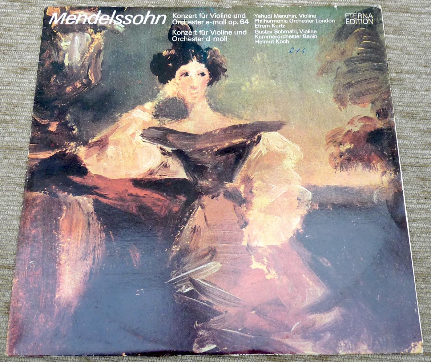 Eterna Edition, 826347, Mendelssohn, Konzerte, DDR, 1973