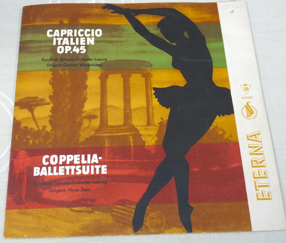 Eterna, 820067, Capriccio Italien u. Coppelia-Ballettsuite, DDR, 1961