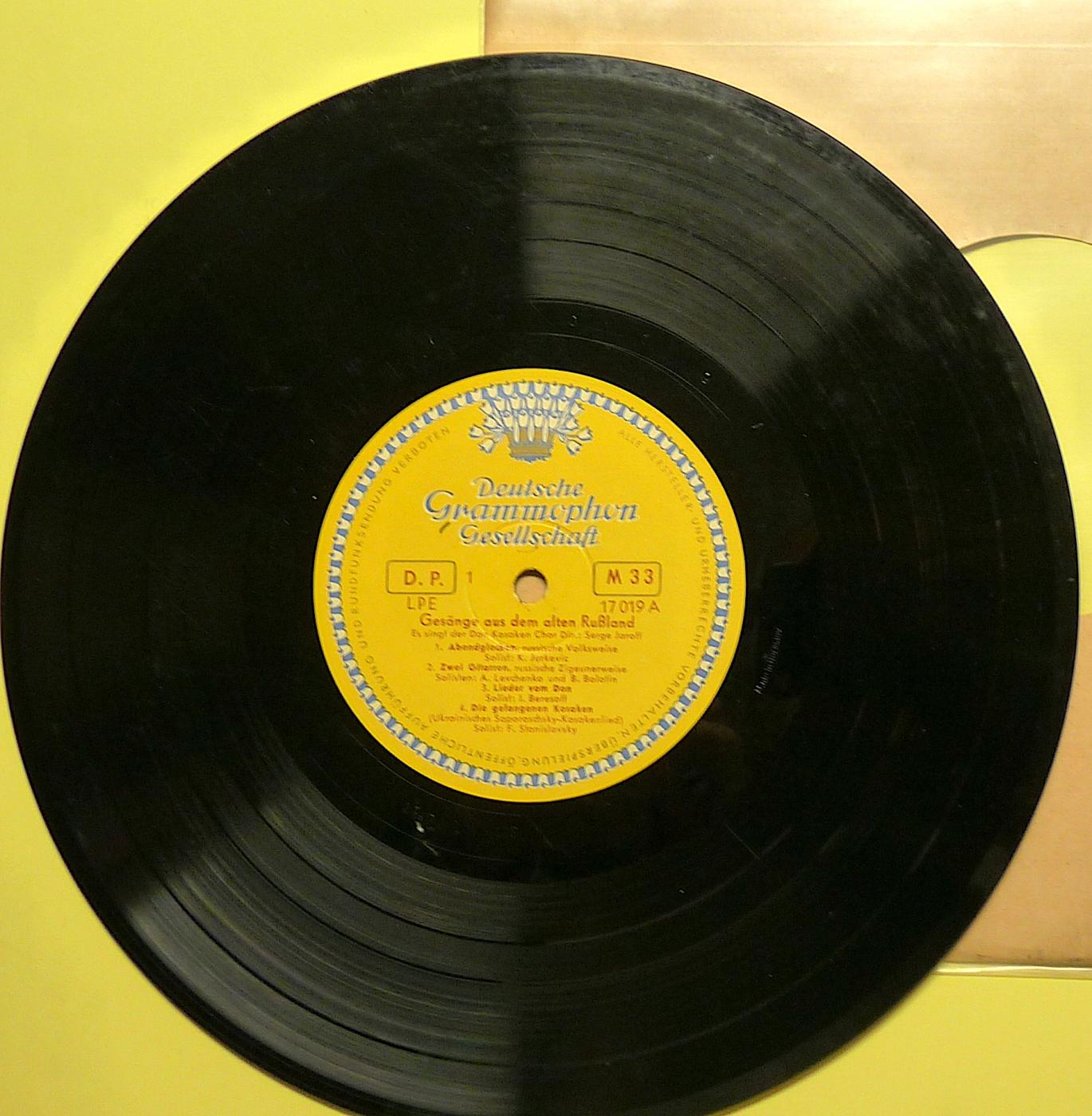 Grammophon, 17019, Don Kosaken - Gesänge aus Rußlande, 1954