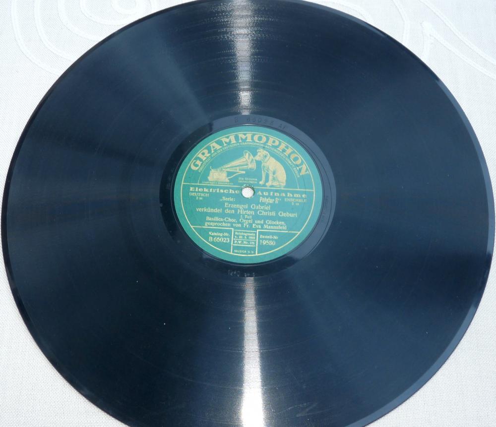 Grammophon, 19580, Erzengel Gabriel verkündet den Hirten ..., 1924