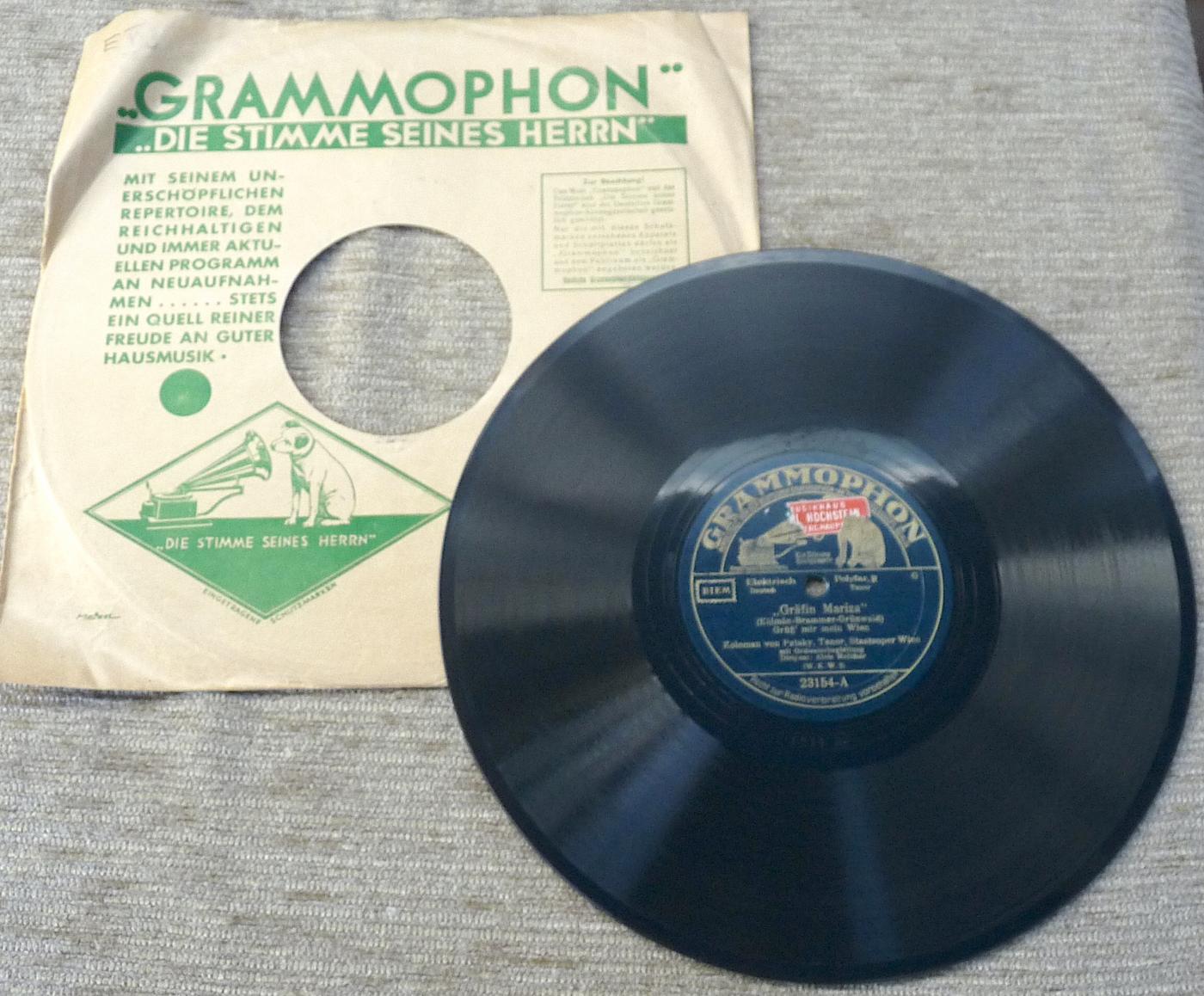 Grammophon, 23154, Gräfin Mariza, 1924