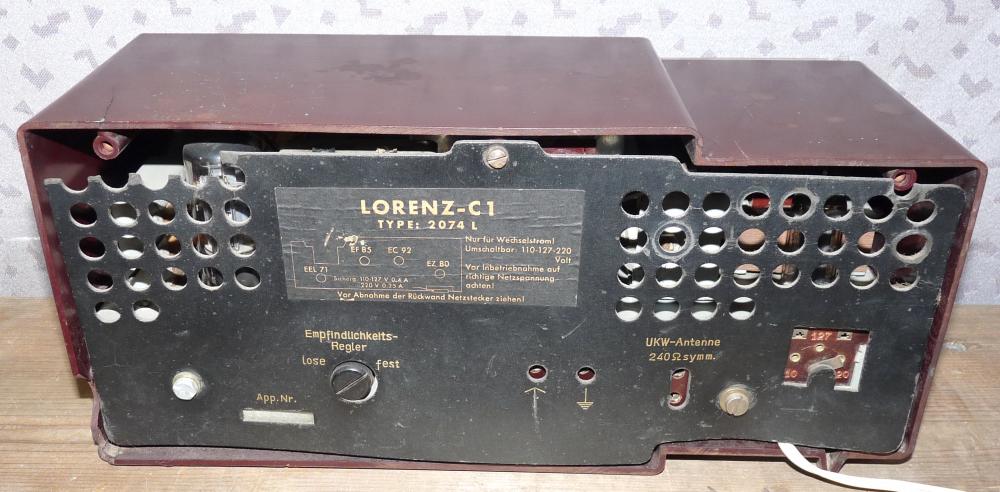 Lorenz - C 1, 2074 L, Röhrenradio, 1953