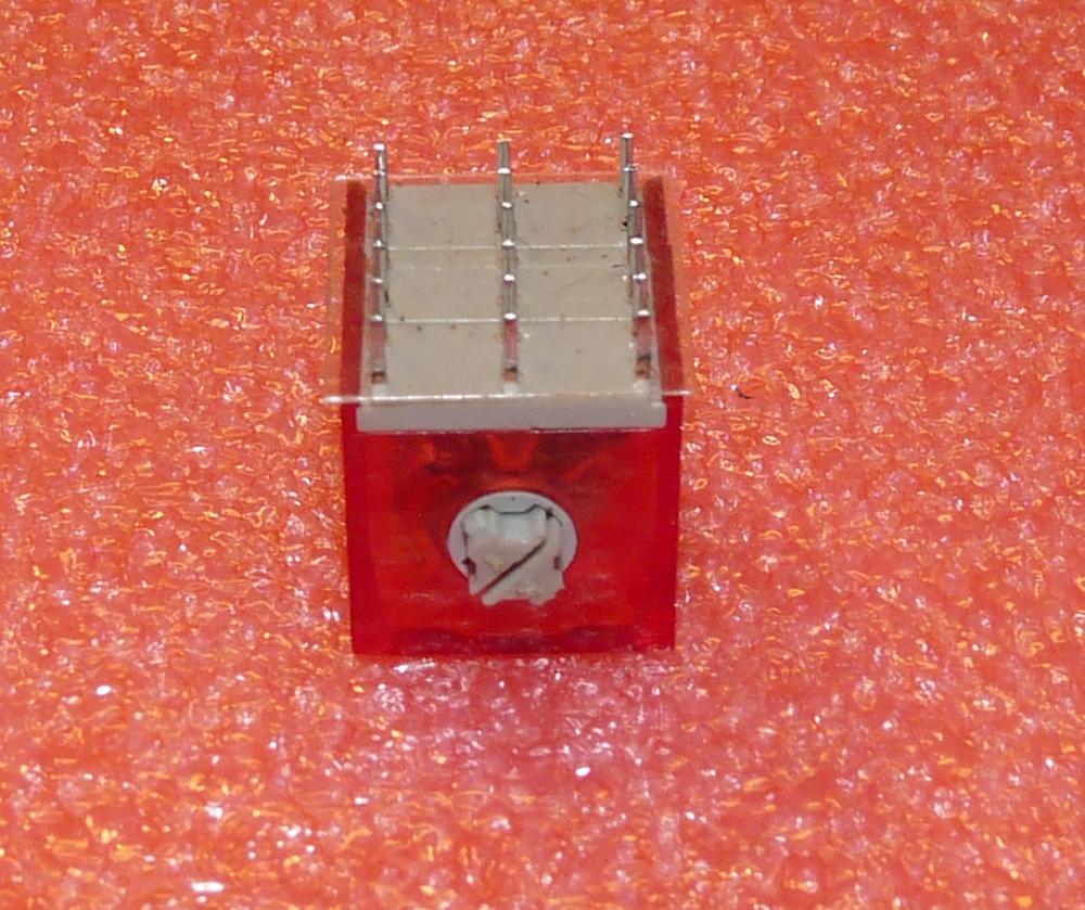 Minidrehschalter MDS, 3x 2 Wechsler, rot 