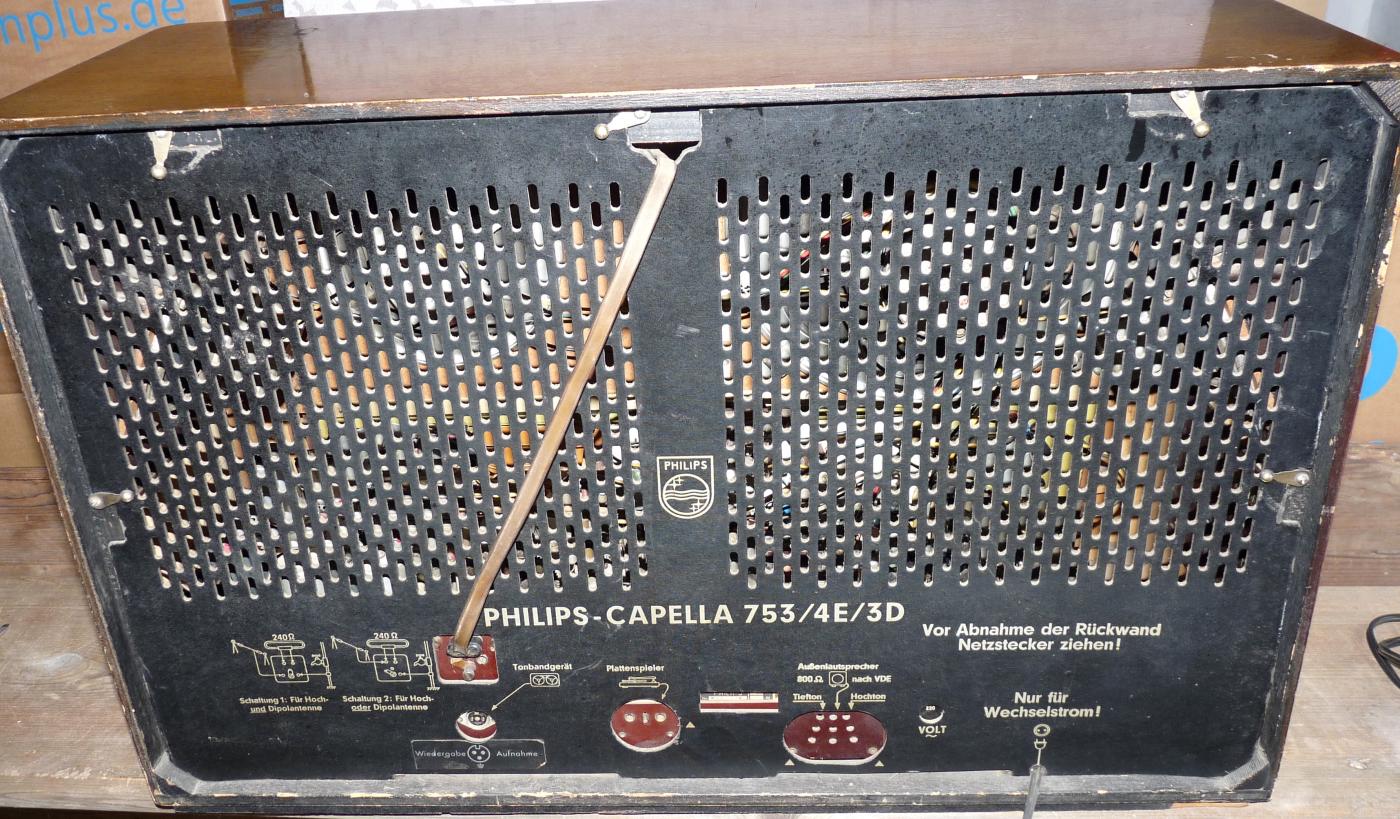 Philips - Capella 753/4E/3D, 1955, Motorabstimmung, Gegentakt-Endstufen