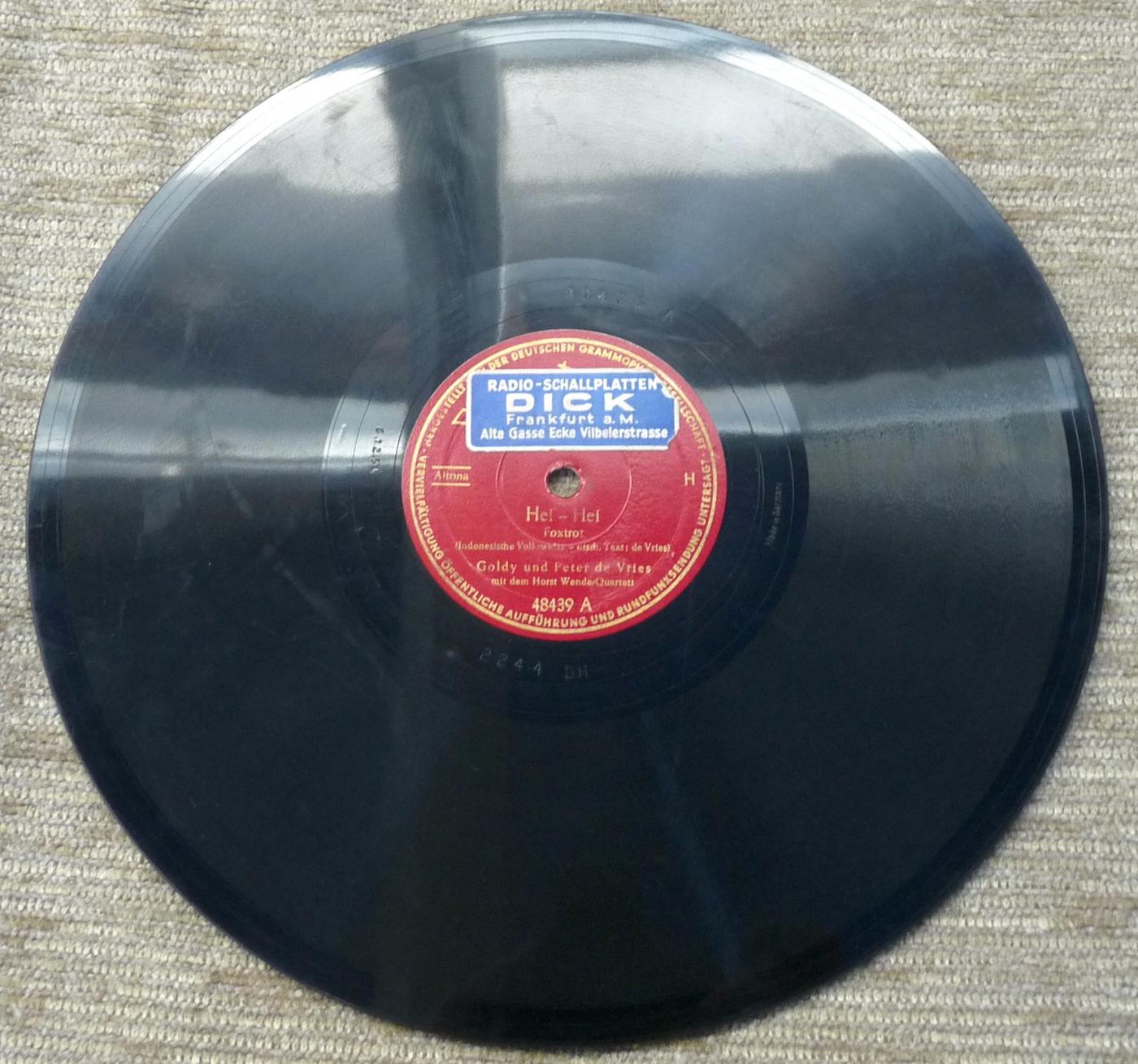 Polydor, 48439, Goldy und Peter de Vries, 1950