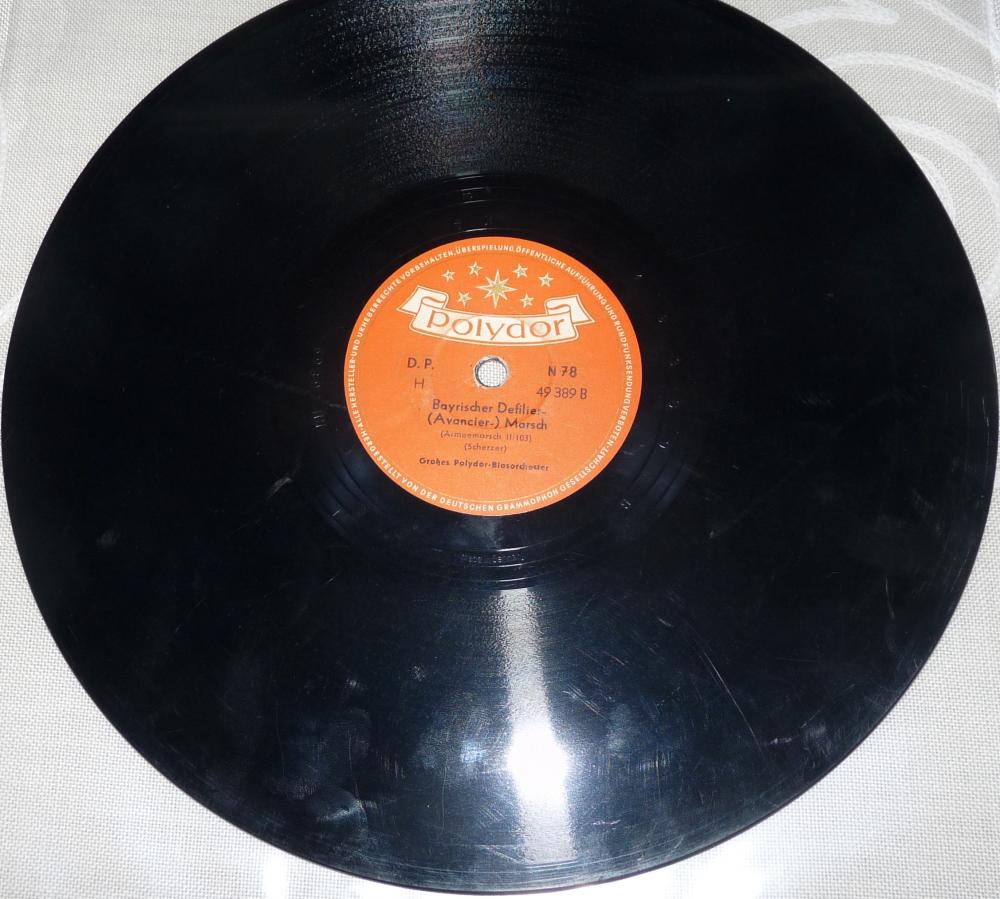 Polydor, 49389, Frei weg, Bayrischer Defilier-Marsch - Polydor-Blasorchester