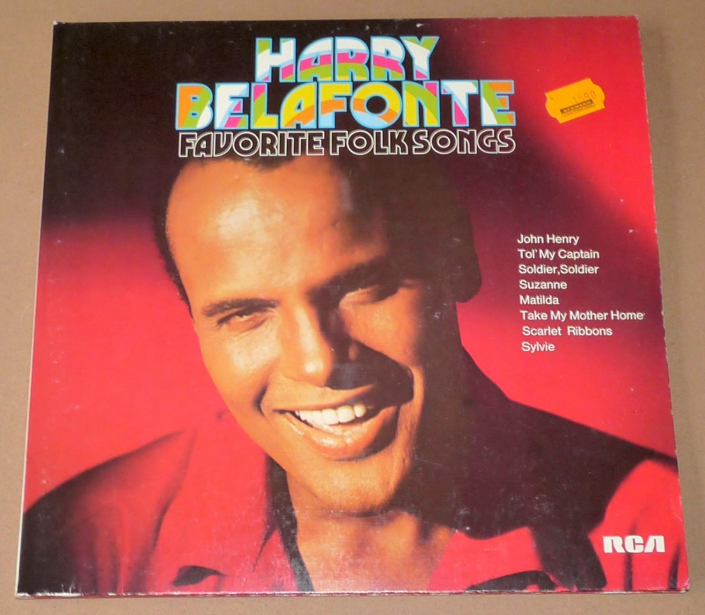 Harry Belafonte - Favorite Folk Songs, 1973, RCA, 2x Vinyl-LP