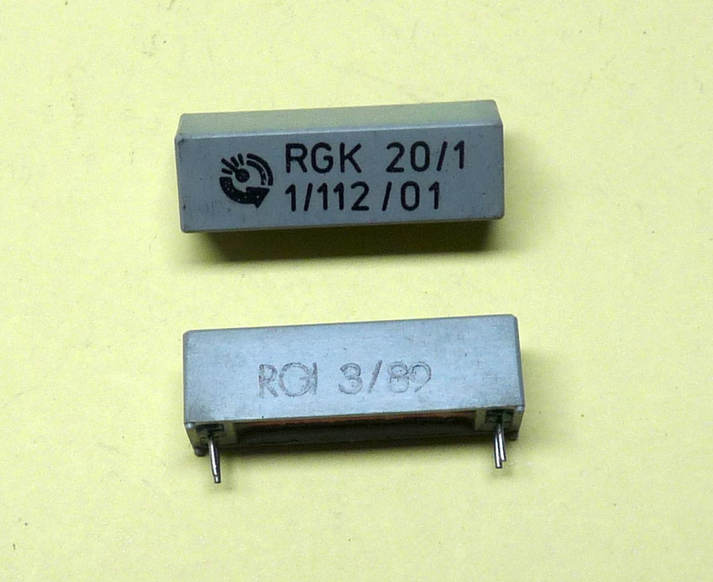 Reed-Relais RGK 20/1 (DDR-Produktion 89) 1/112/01, RFT