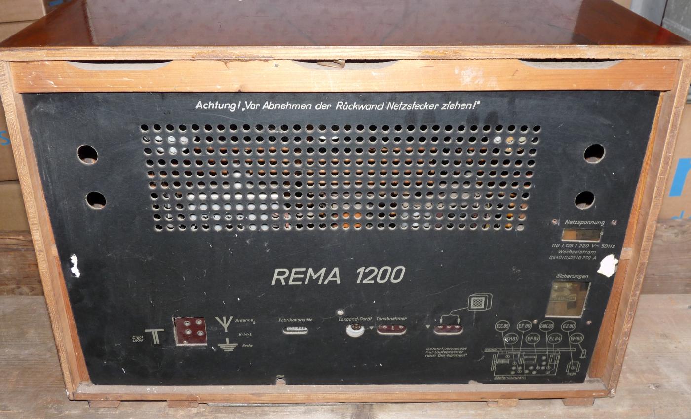 Rema - 1200 Röhrenradio, 1957, RFT, DDR