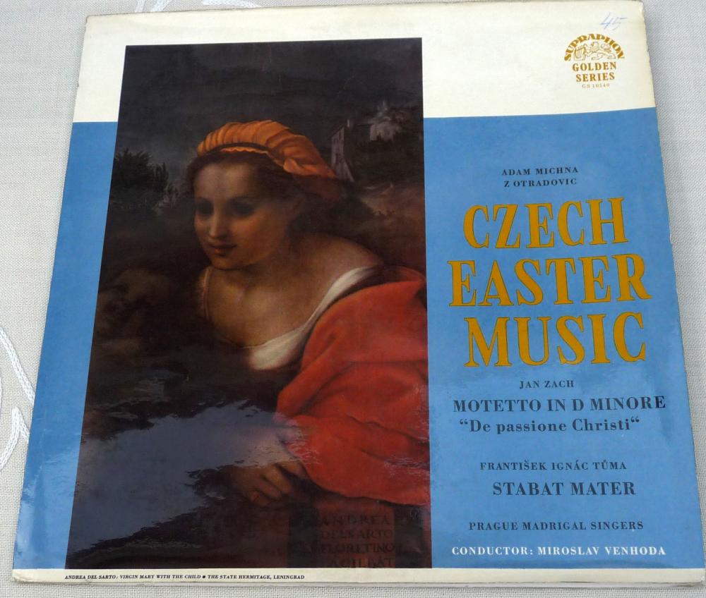 Supraphon, 10540, Czech Easter Musik, Adam Michna, CSSR, 1964