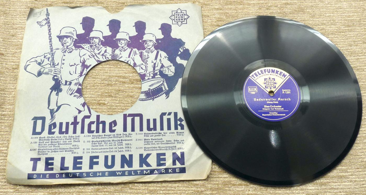 Telefunken, 1291, Badenweiler Marsch, Bayrischer Avanciermarsch, 193x
