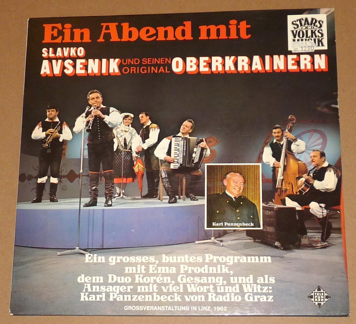 Slavko Avsenik + Oberkrainer, Ein Abend.., Telefunken, 1972