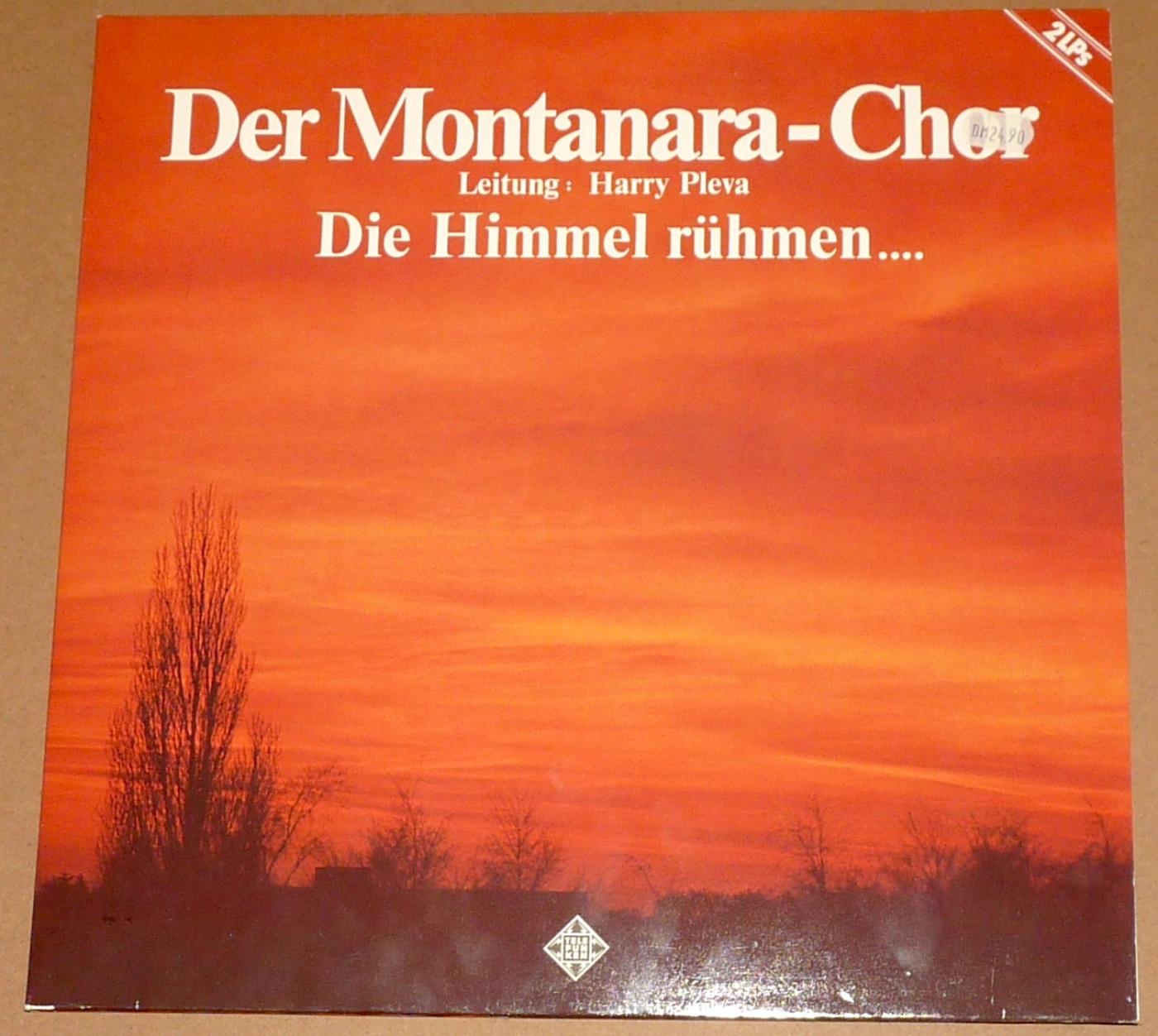 Der Montanara-Chor - Die Himmel r&uuml;hmen, 1981, Telefunken, 2x Vinyl-LP, gewaschen