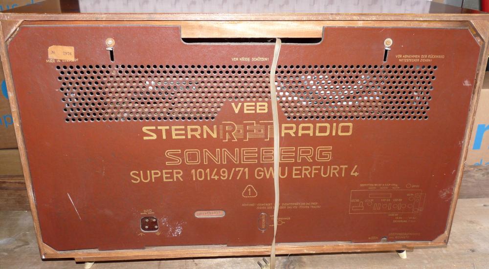 SternRadio Sonneberg - Erfurt 4, 1960, RFT, DDR Eisenlose Endstufe!