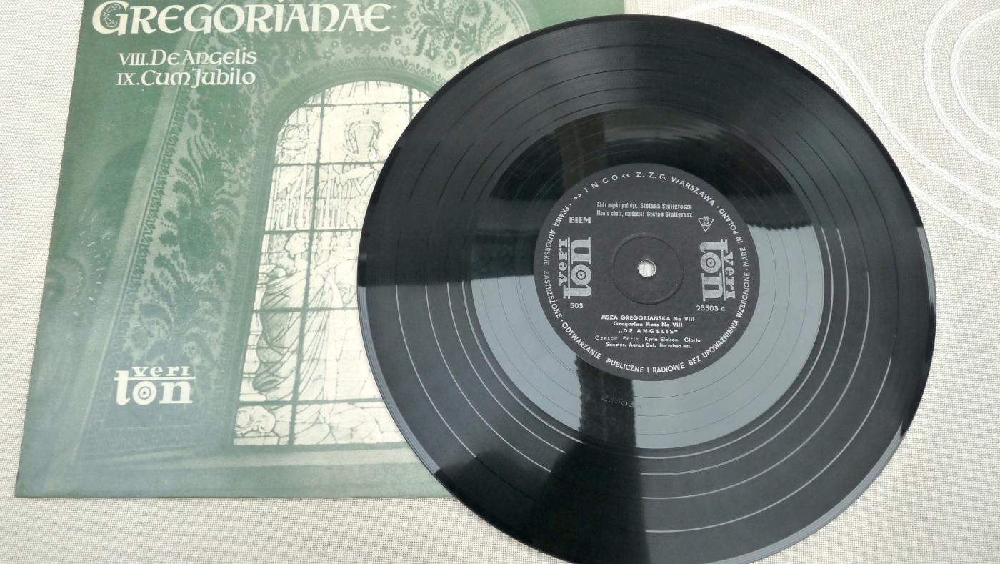 Veri ton, 25503, Gregorianische Gesänge, Vinylit, Polen, 1960