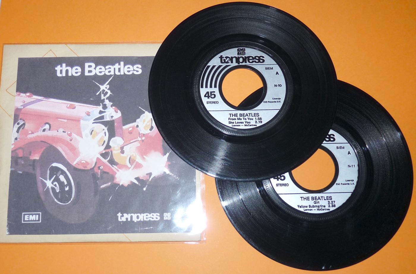 tonpress, 10, 11, The Beatles, 2 Maxi-Singles, Polen 1978
